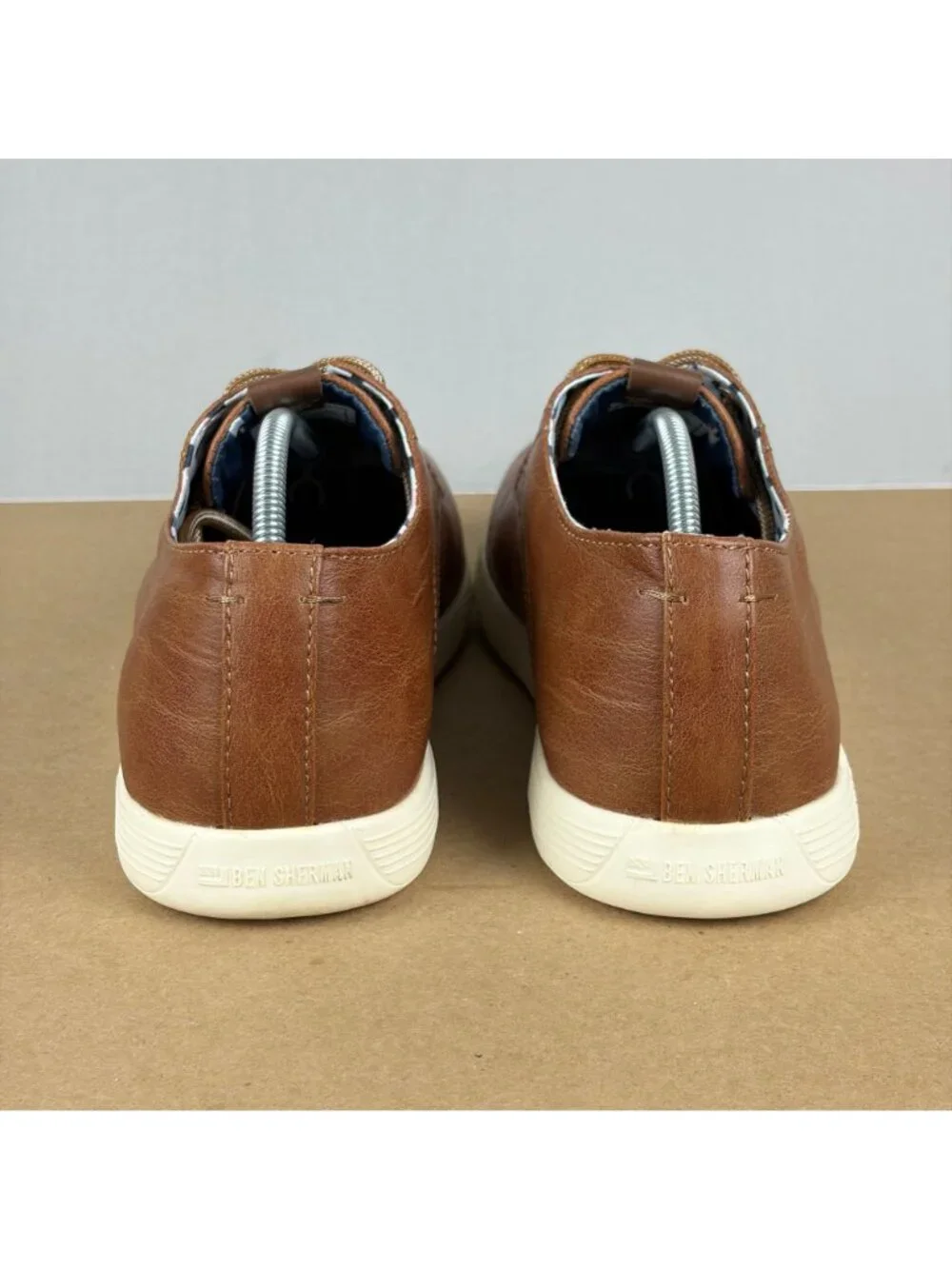 Ben Sherman Presley Oxford Lace Up Shoes Mens 8.5 Brown Faux Leather